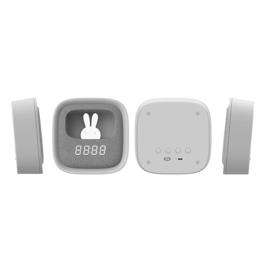 Lampada da notte dimmerabile a LED con sveglia BUNNY LED/1,2W/5V 3000K