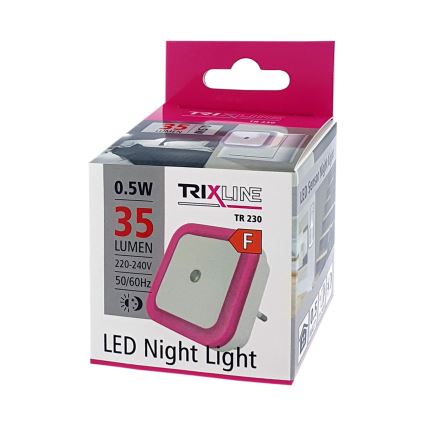 Lampada notturna LED con sensore LED/0,5W/230V rosa