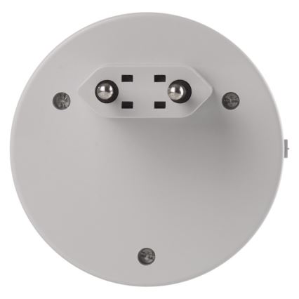 Lampada notturna LED da presa con sensore crepuscolare + 2 porte USB, 3x LED/0,3W/230V