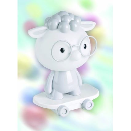 Lampada notturna LED dimmerabile per bambini LED/2,5W/230V peccora grigia