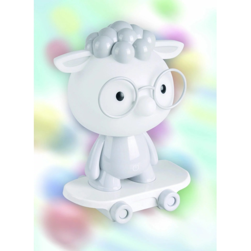 Lampada notturna LED dimmerabile per bambini LED/2,5W/230V peccora grigia