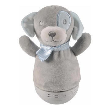 Lampada notturna LED RGB per bambini con melodia 3xAAA/5V cane