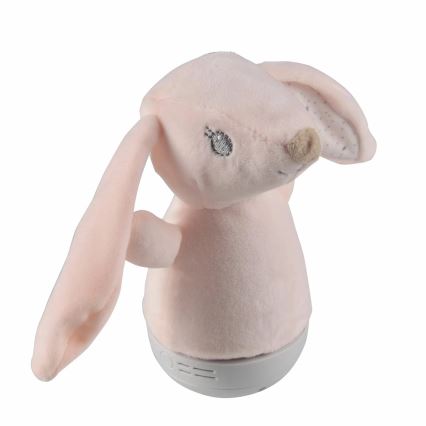 Lampada notturna LED RGB per bambini con melodia 3xAAA/5V con coniglio