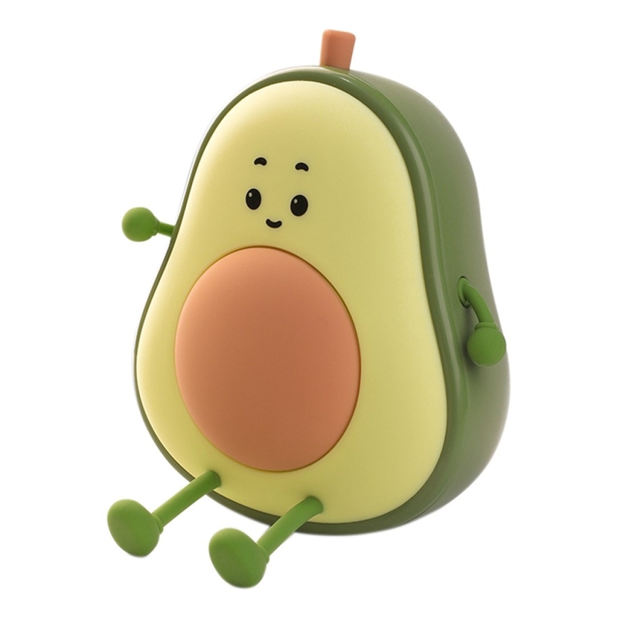 Lampada notturna per bambini AVOCADO ricaricabile, dimmerabile e a sfioramento, LED/1W/5V 1200 mAh