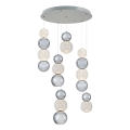 Lampada pendente LED CREMONA LED/34W/230V 3000K cromo opaco