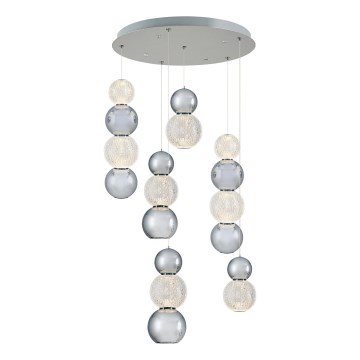 Lampada pendente LED CREMONA LED/34W/230V 3000K cromo opaco