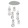 Lampada pendente LED CREMONA LED/34W/230V 3000K cromo opaco