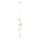 Lampada per bambini a sospensione HEART 1xE27/20W/230V rosa/bianco