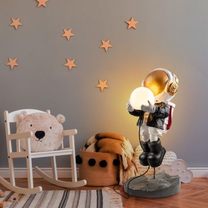 Lampada per bambini ASTRONAUT 1xE14/40W/230V rame