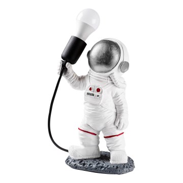 Lampada per bambini ASTRONAUT 1xE27/40W/230V argento/bianco