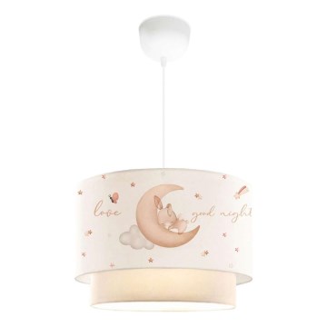 Lampada per bambini CANDY 1xE27/40W/230V bianca/beige