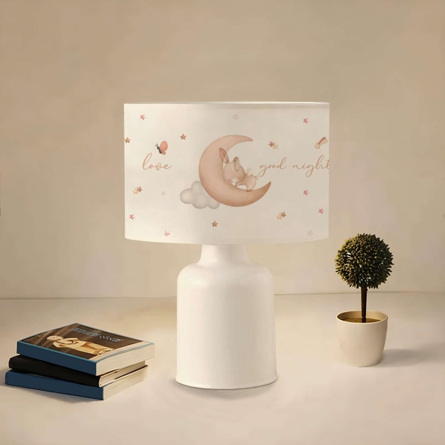 Lampada per bambini CANDY 1xE27/40W/230V bianca/beige
