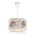 Lampada per bambini CANDY 1xE27/40W/230V bianca/grigia