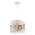 Lampada per bambini CANDY 1xE27/40W/230V bianca/marrone