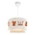 Lampada per bambini CANDY 1xE27/40W/230V bianca/marrone