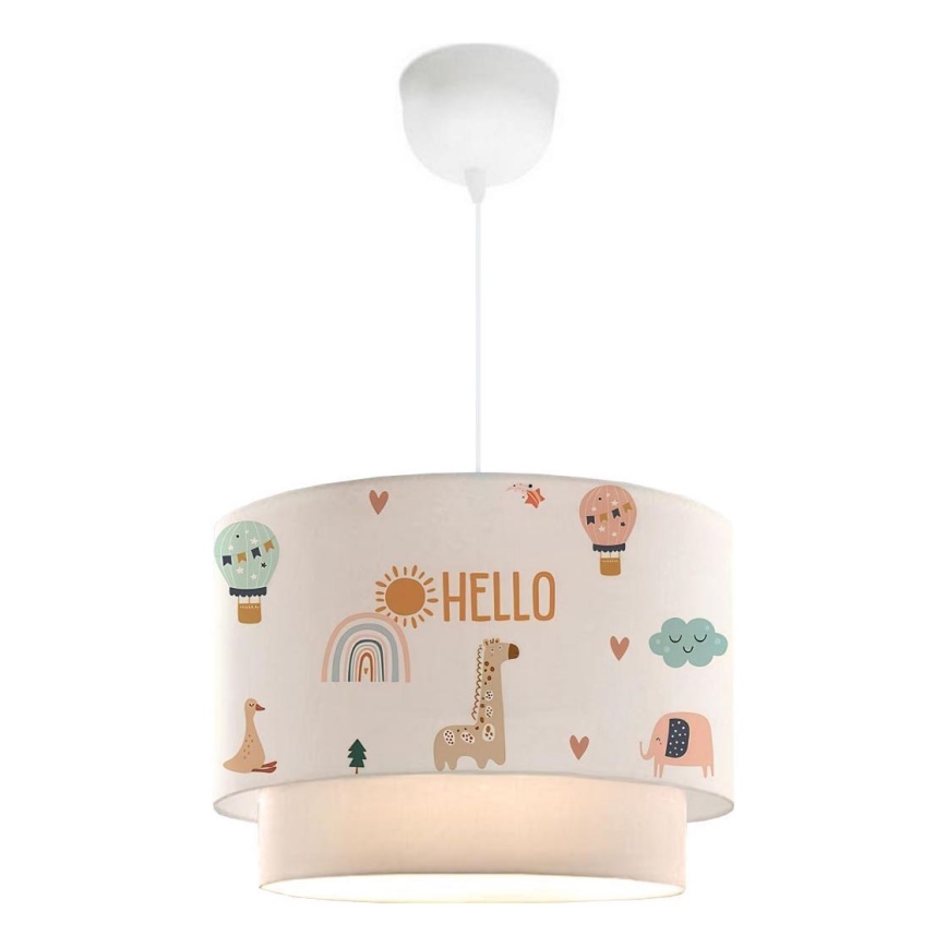 Lampada per bambini CANDY 1xE27/40W/230V bianca/multicolor