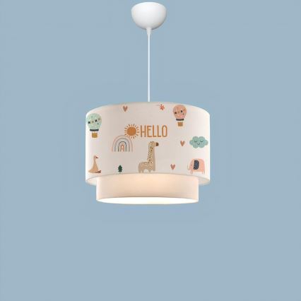 Lampada per bambini CANDY 1xE27/40W/230V bianca/multicolor