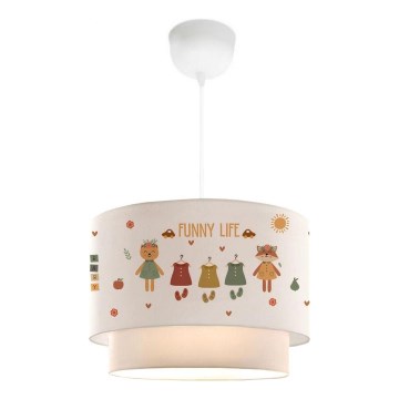 Lampada per bambini CANDY 1xE27/40W/230V bianca/multicolore
