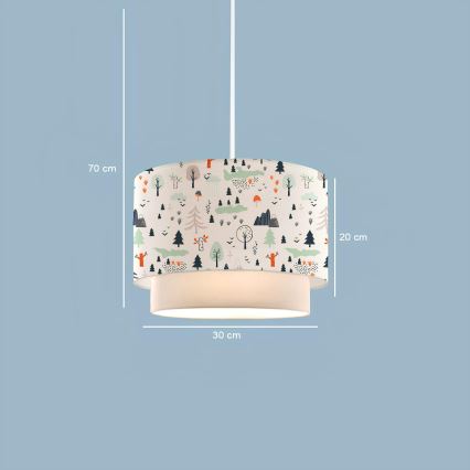 Lampada per bambini CANDY 1xE27/40W/230V bianca/multicolore