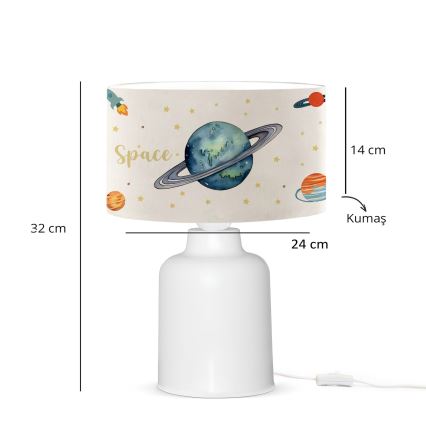 Lampada per bambini CANDY 1xE27/40W/230V bianca/multicolore