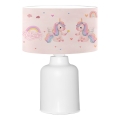 Lampada per bambini CANDY 1xE27/40W/230V rosa/bianca