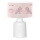 Lampada per bambini CANDY 1xE27/40W/230V rosa/bianca