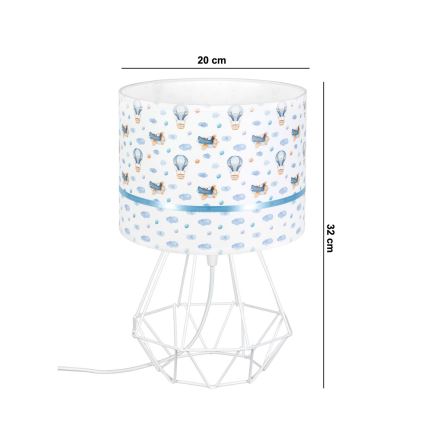 Lampada per bambini PIKKI 1xE27/60W/230V blu