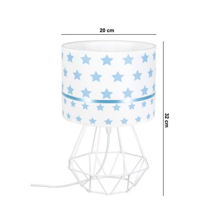 Lampada per bambini PIKKI 1xE27/60W/230V blu