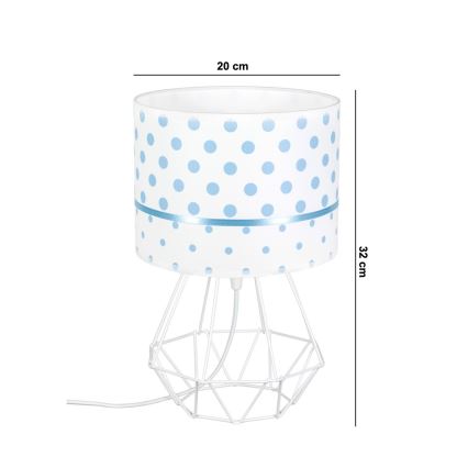 Lampada per bambini PIKKI 1xE27/60W/230V blu