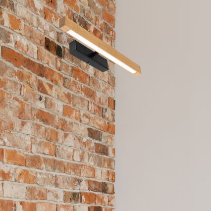 Lampada per quadri LED VERDE LED/5,5W/230V 3000K 46 cm rovere/nero