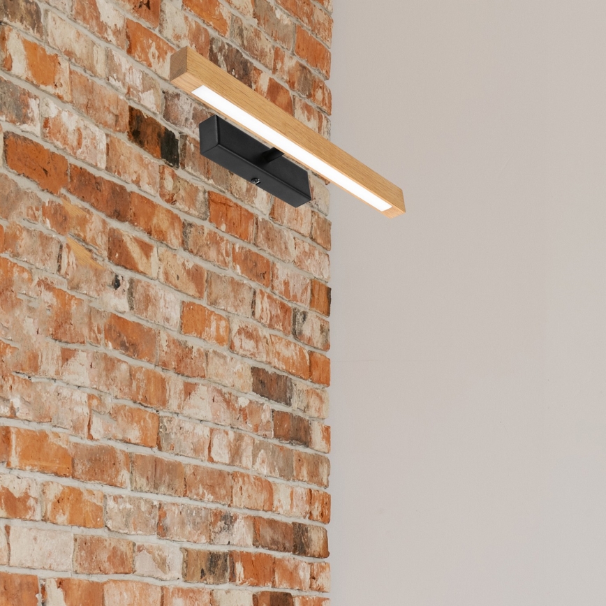 Lampada per quadri LED VERDE LED/5,5W/230V 3000K 46 cm rovere/nero