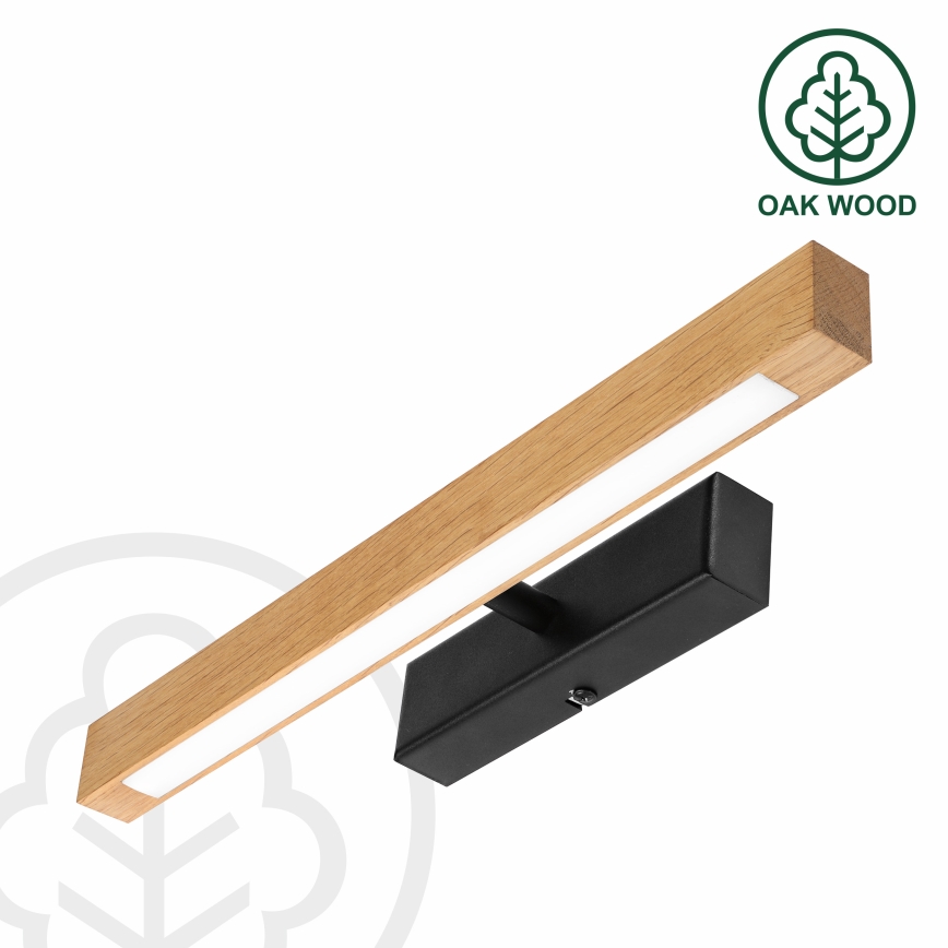 Lampada per quadri LED VERDE LED/5,5W/230V 3000K 46 cm rovere/nero