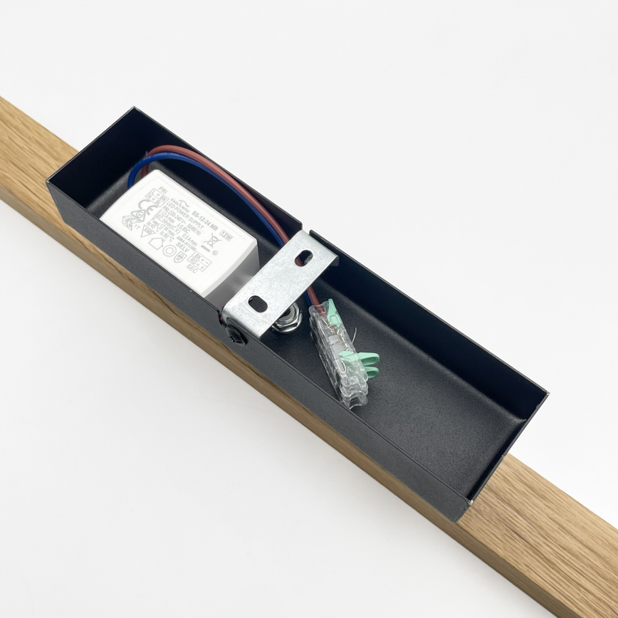 Lampada per quadri LED VERDE LED/5,5W/230V 3000K 46 cm rovere/nero