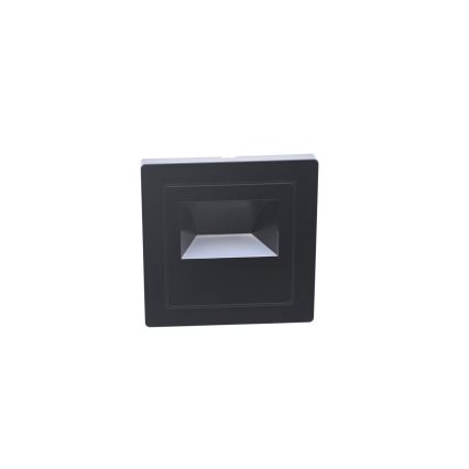 Lampada per scale a LED/3W/230V 6000K nero