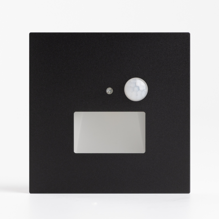 Lampada per scale LED con sensore di movimento e sensore crepuscolare LED/1,5W/230V 3000/4000/6500K nero