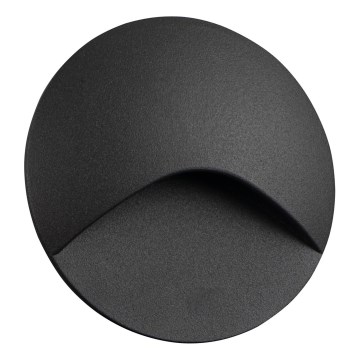 Lampada per scale EXIN LED 2,5W/230V 3000K IP65 antracite rotonda