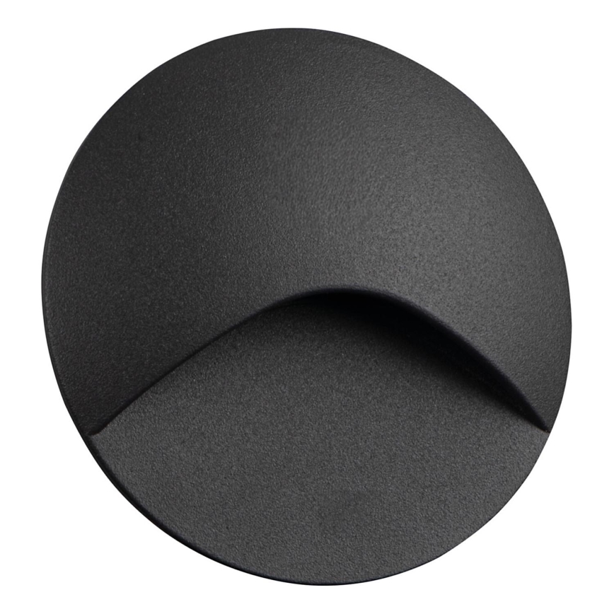 Lampada per scale EXIN LED 2,5W/230V 3000K IP65 antracite rotonda