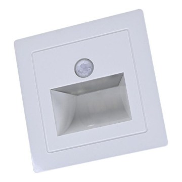 Lampada per scale LED con sensore di movimento e sensore crepuscolare LED/3W/230V 3000K bianca