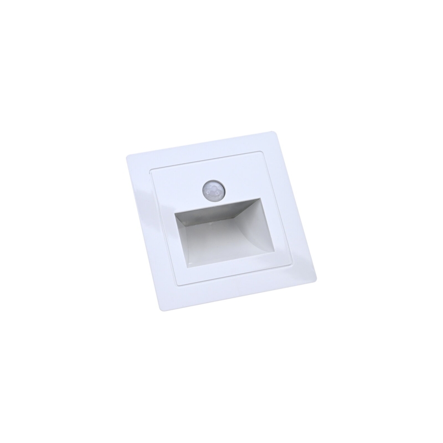 Lampada per scale LED con sensore di movimento e sensore crepuscolare LED/3W/230V 3000K bianca