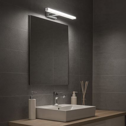 Lampada per specchio da bagno MIRORE LED, 5W, 230V, 30 cm, IP44, cromo lucido