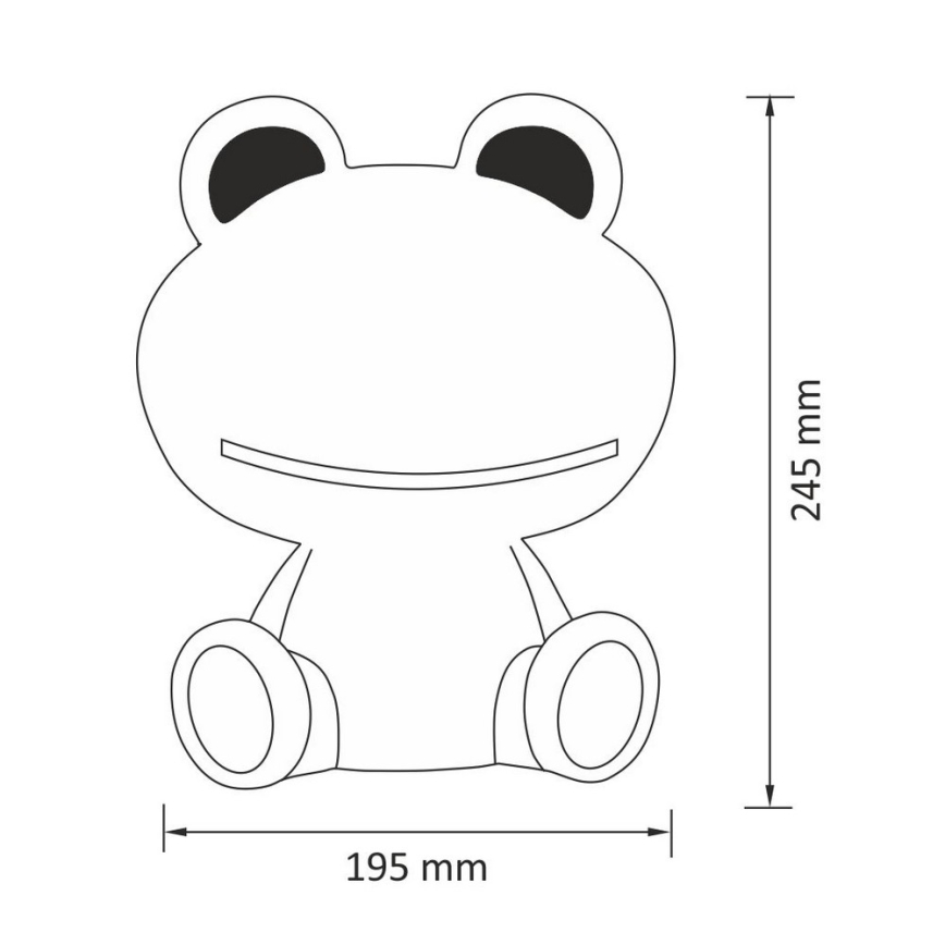 Lampada piccola LED notturna per bambini LED/2,5W RANA rosa