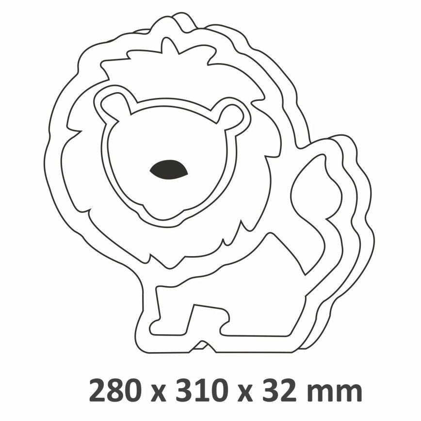Lampada piccola LED per bambini LED/2xAA leone