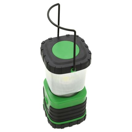 Lampada portatile LED LED/3xLR20 IP44 nero/verde