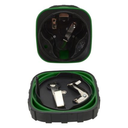 Lampada portatile LED LED/3xLR20 IP44 nero/verde