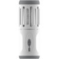 Lampada portatile ricaricabile a LED con una trappola per insetti LED/6W/1800 mAh IPX4 bianco/grigio