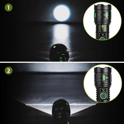 Lanterna ricaricabile dimmerabile a LED con funzione power bank LED/20W/5V IP44 1200 lm 5000 mAh