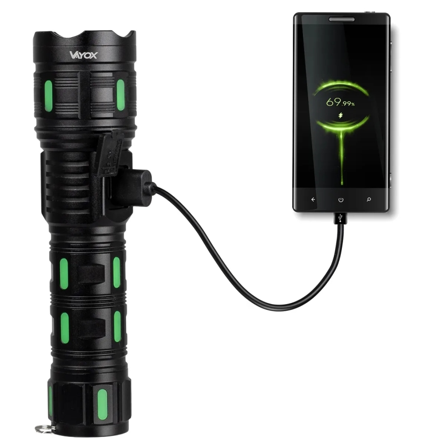 Lanterna ricaricabile dimmerabile a LED con funzione power bank LED/20W/5V IP44 1200 lm 5000 mAh