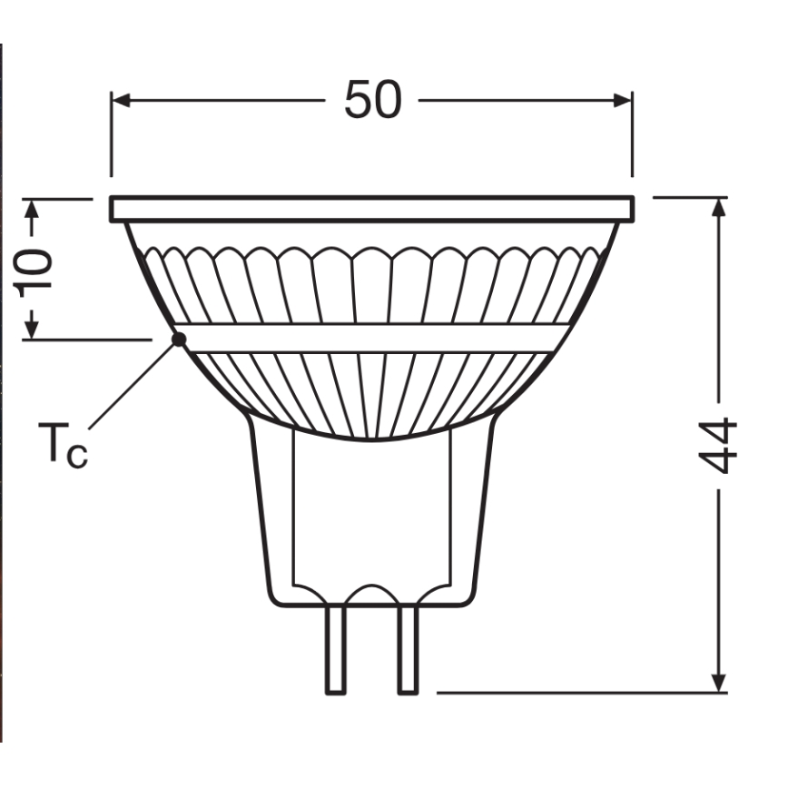 Lampadina LED riflettore dimmerabile MR16 GU5,3/3,4W/12V 4000K 36° CRI 90 - Ledvance