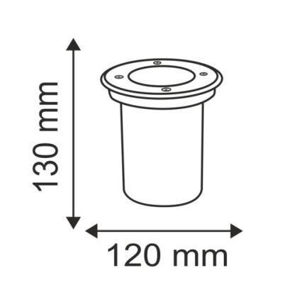 Lampada segnapasso da esterno COMETA 1xGU10/50W/230V IP65