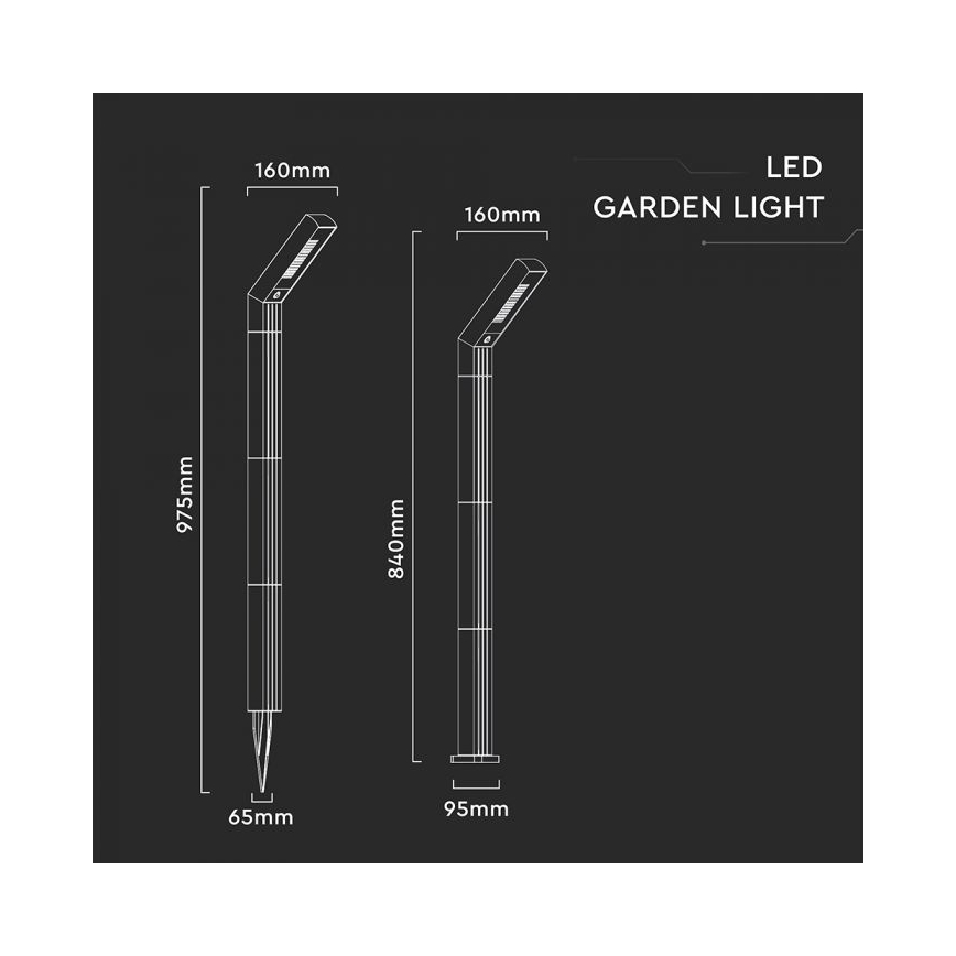 Lampada solare 2 in 1 LED/1,5W/3,7V IP65 1500 mAh
